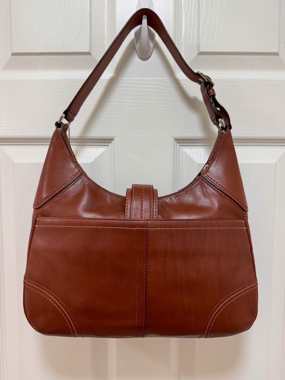 Coach Hamilton Hobo Cognac Glovetanned Leather Buckle Shoulder Bag
Y2K - Picture 6 of 16
